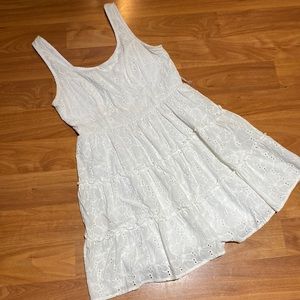 White above the knee dress